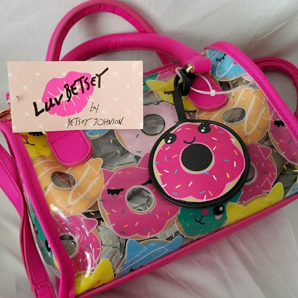 🌸 Betsey Johnson Sprinkle Donuts Handbag Wallet